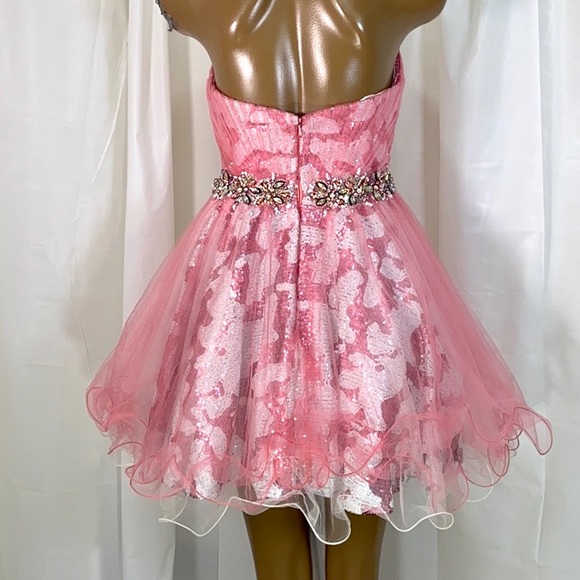 ALYCE Paris sweetheart Jeweled Mini Dress 6 - Picture 6 of 15